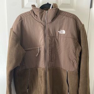 North Face Brown Denali Jacket, size Large